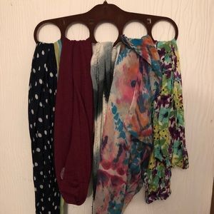 Scarves and holder